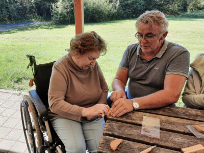 Herstellung eines Steinzeitmessers