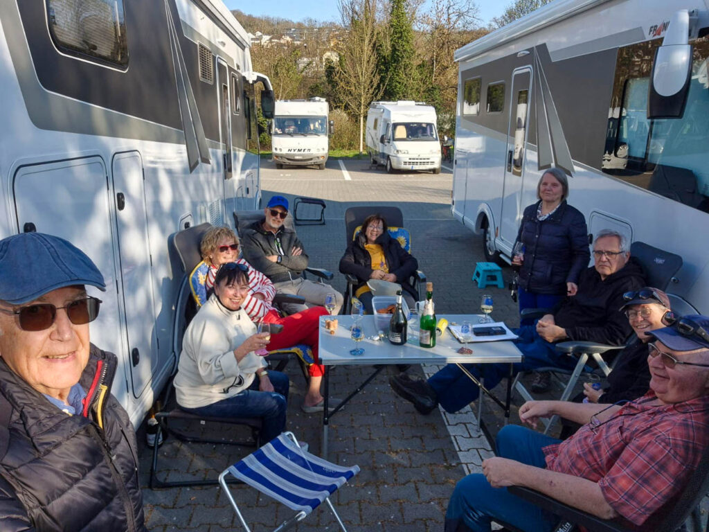 Auf dem Stellplatz in Bad Bellingen